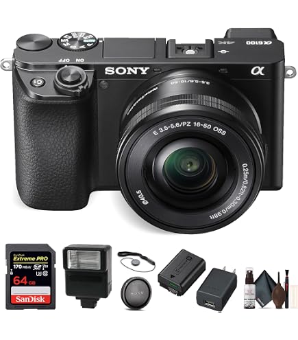 Amazon.com : Sony a6100 Mirrorless Camera with 16-50mm f/3.5-5.6